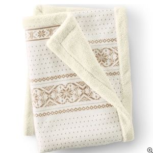 Sherpa Fleece Throw Blanket